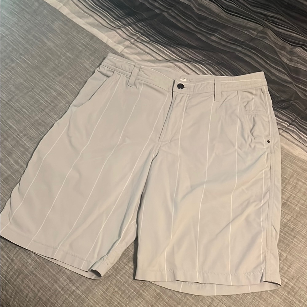 Lululemon Athletica Gray Flat Front Shorts